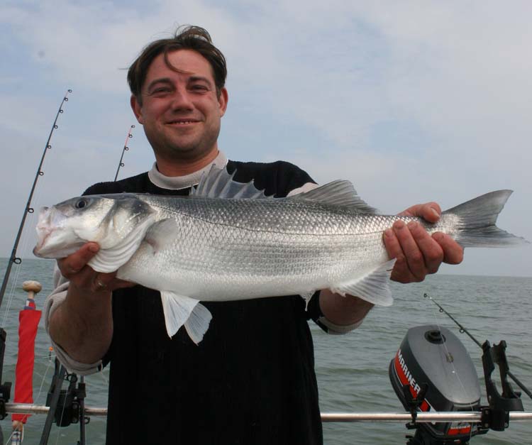 7lb bass caught on mackerel head