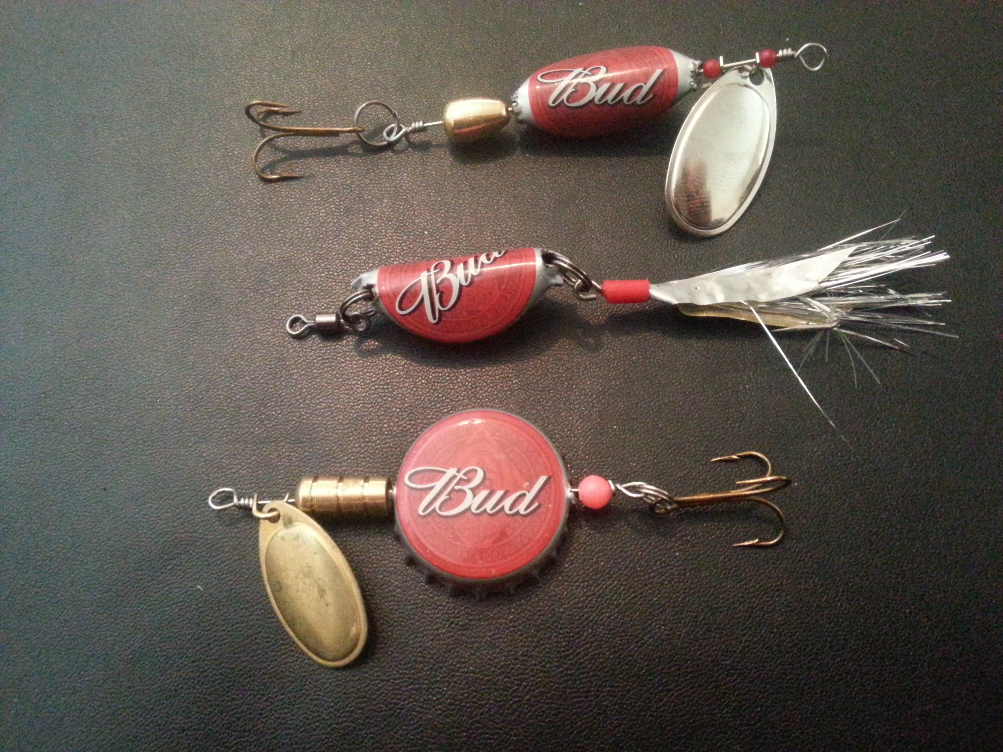 Homemade Bottle Cap Fishing Lures