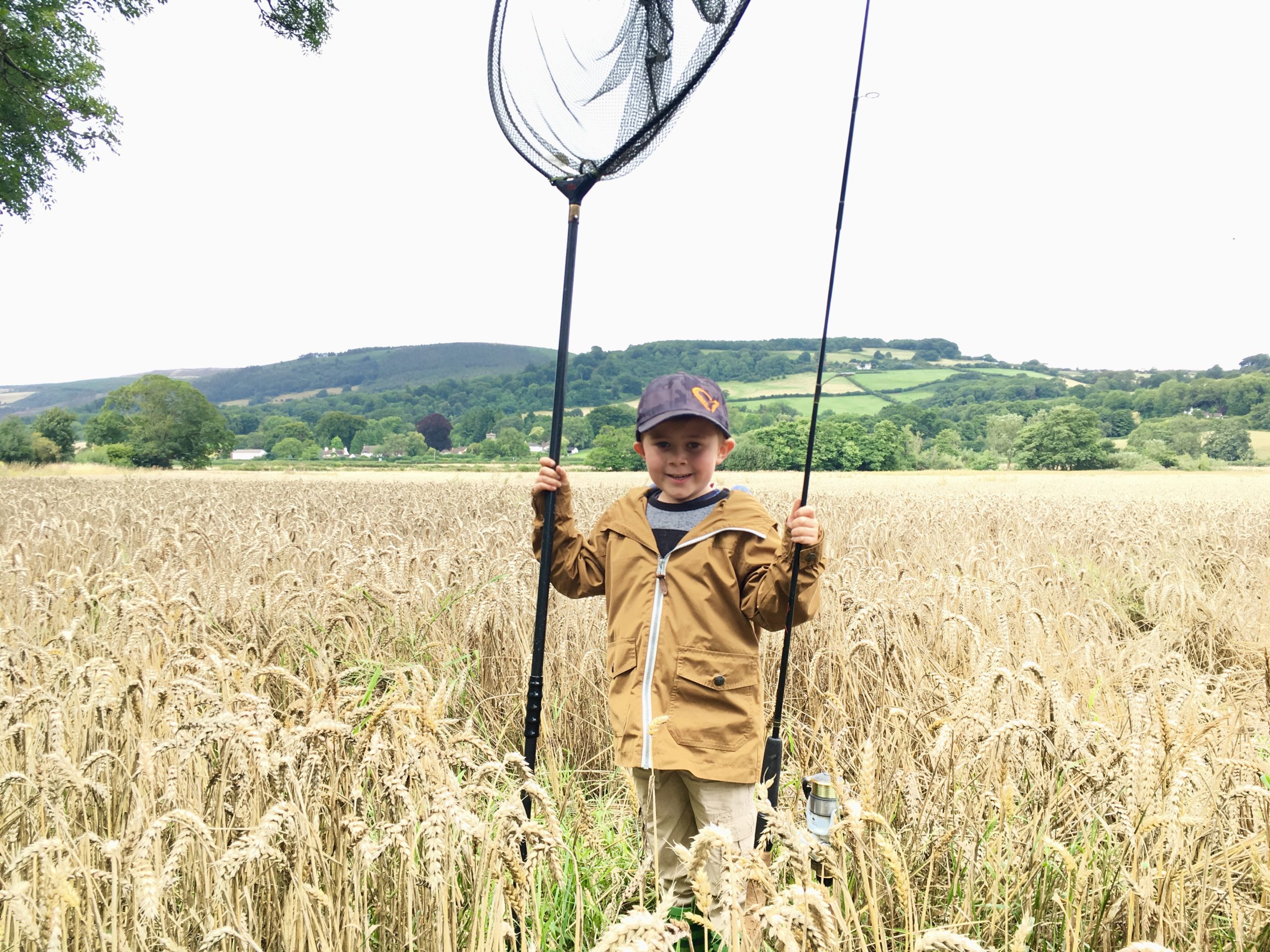 Kevin Jordan takes his son fishing